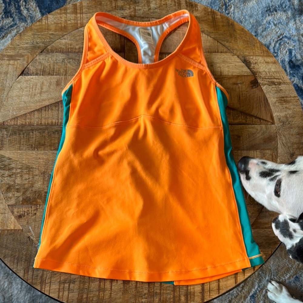 The North Face Orange and Blue Swim Tank